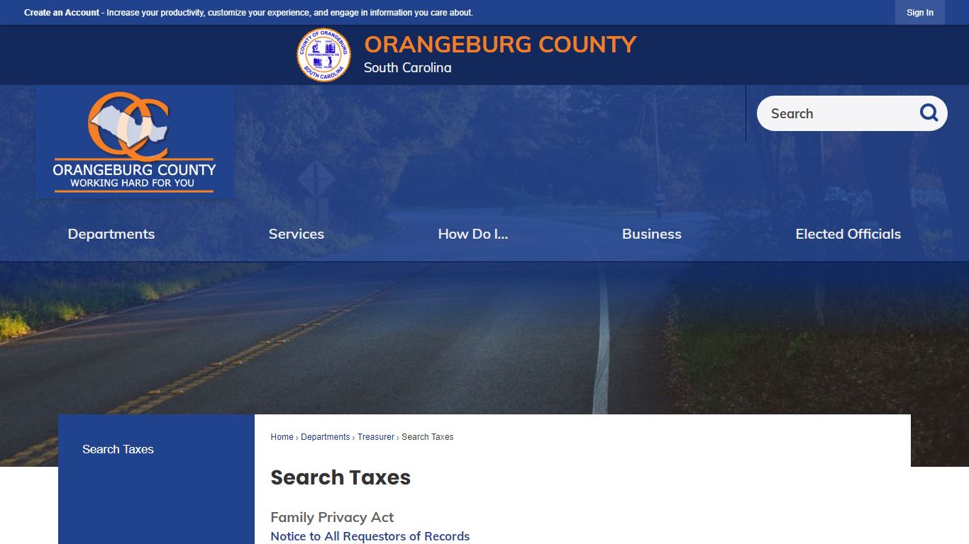 Search Taxes | Orangeburg County, SC